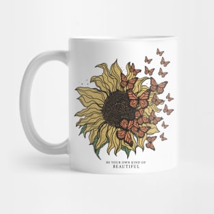 Sunflower with Butterfly Mug